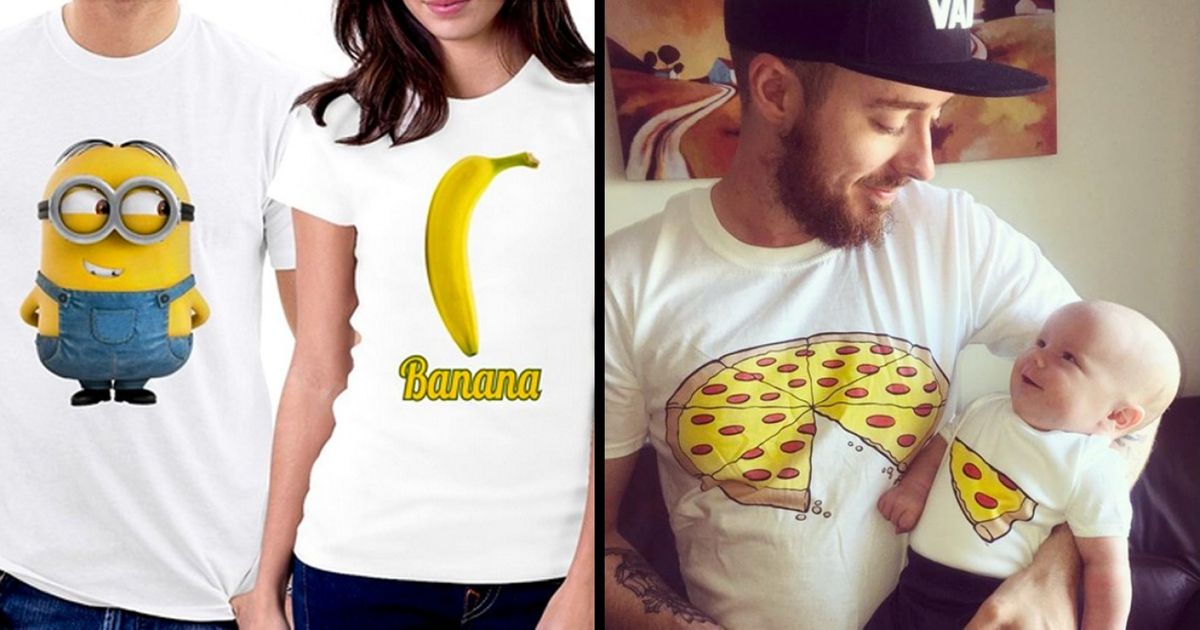 20+ Cute and Funny T-Shirt Pairs That Made Us Say, “We Need Them All!”