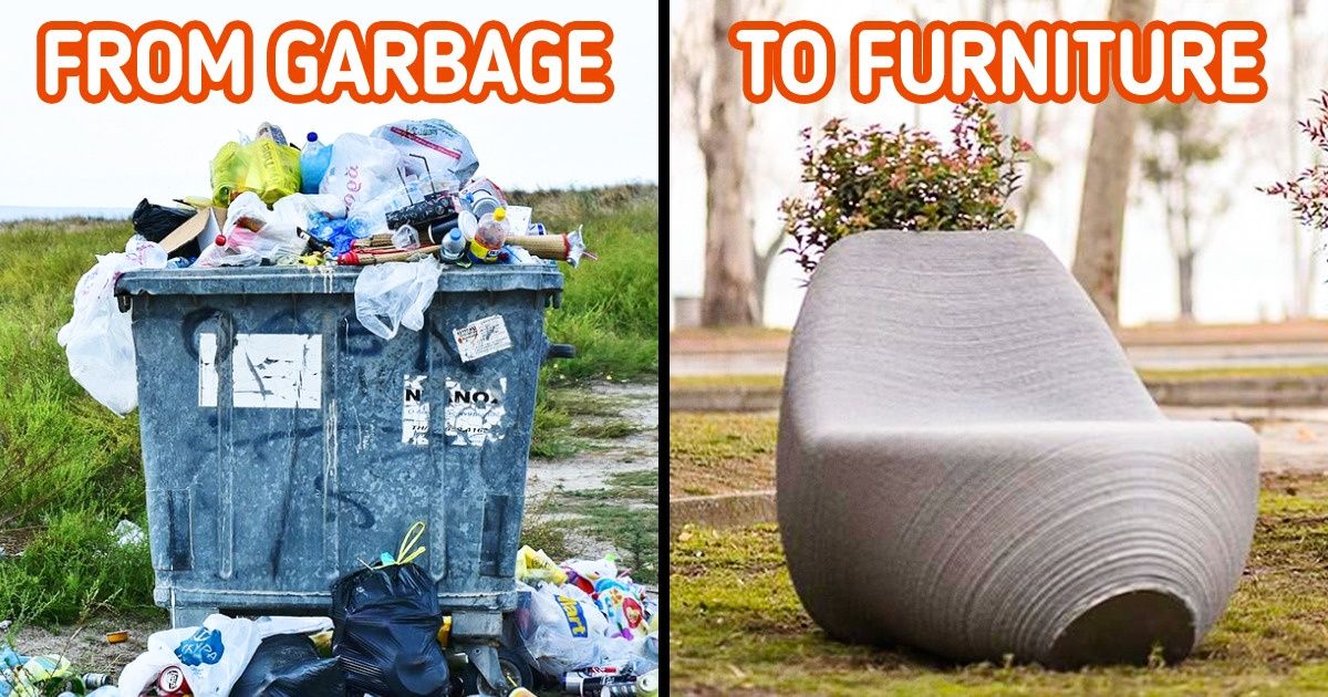 Zero Waste Studio Turns Plastic Trash Into Urban Furniture