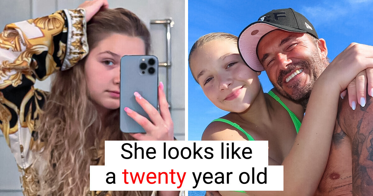 David Beckham’s Daughter, 12, Debuts Long Acrylic Nails and Divides Opinions