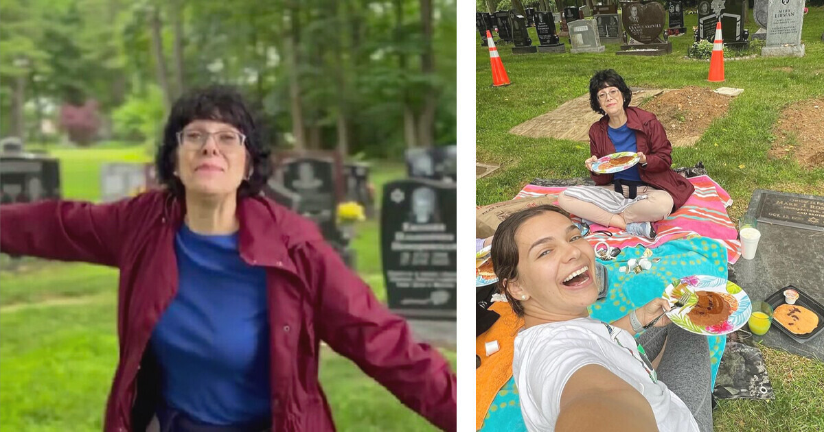 “That’s Disgusting,” a Mom Gets Online Hate for Making a Family Picnic at Her Husband’s Grave “That’s Disgusting,” a Mom Gets Online Hate for Making a Family Picnic at Her Husband’s Grave