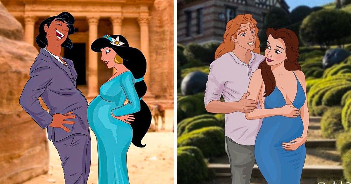 An Artist Imagines What Expecting Disney Couples Would Look, and It’s Too Enchanting An Artist Imagines What Expecting Disney Couples Would Look, and It’s Too Enchanting