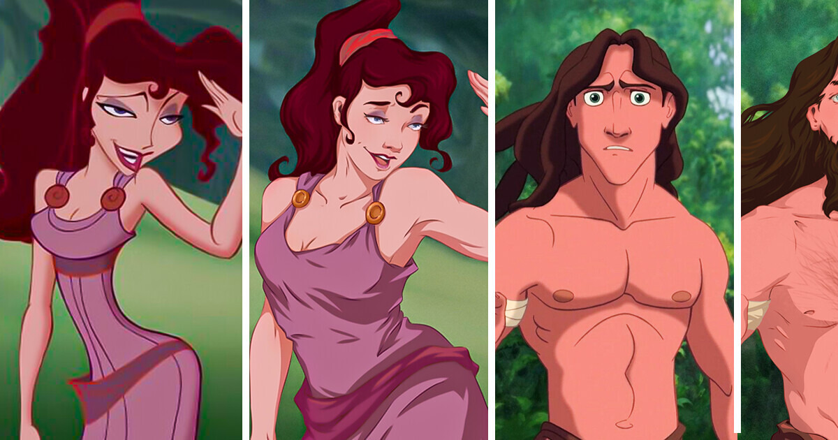 How 10 Animated Characters Would Look With Realistic Body Proportions How 10 Animated Characters Would Look With Realistic Body Proportions