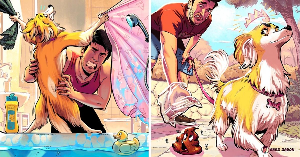 An Artist Shows What Life With Dogs Is Really Like