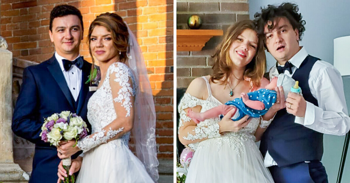 20+ Hilarious Photos of People Before and After Having Kids