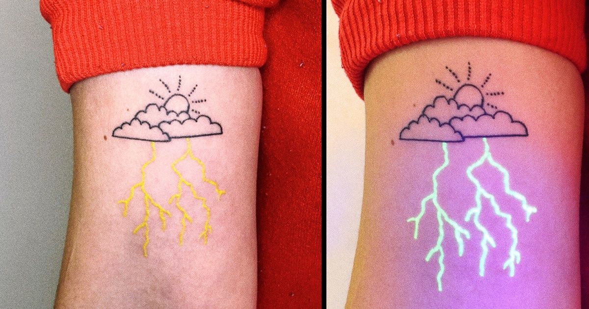 An Artist From Australia Makes Glowing Tattoos That Come Alive in UV Light and Look Like Magic / Bright Side
