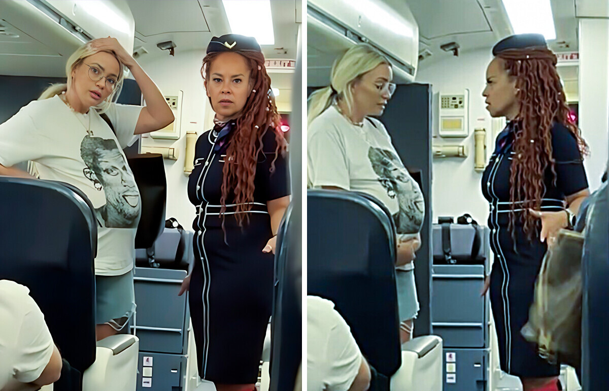 Passenger Records Pregnant Woman Demanding First Class Seat She Didn’t Pay For Passenger Records Pregnant Woman Demanding First Class Seat She Didn’t Pay For