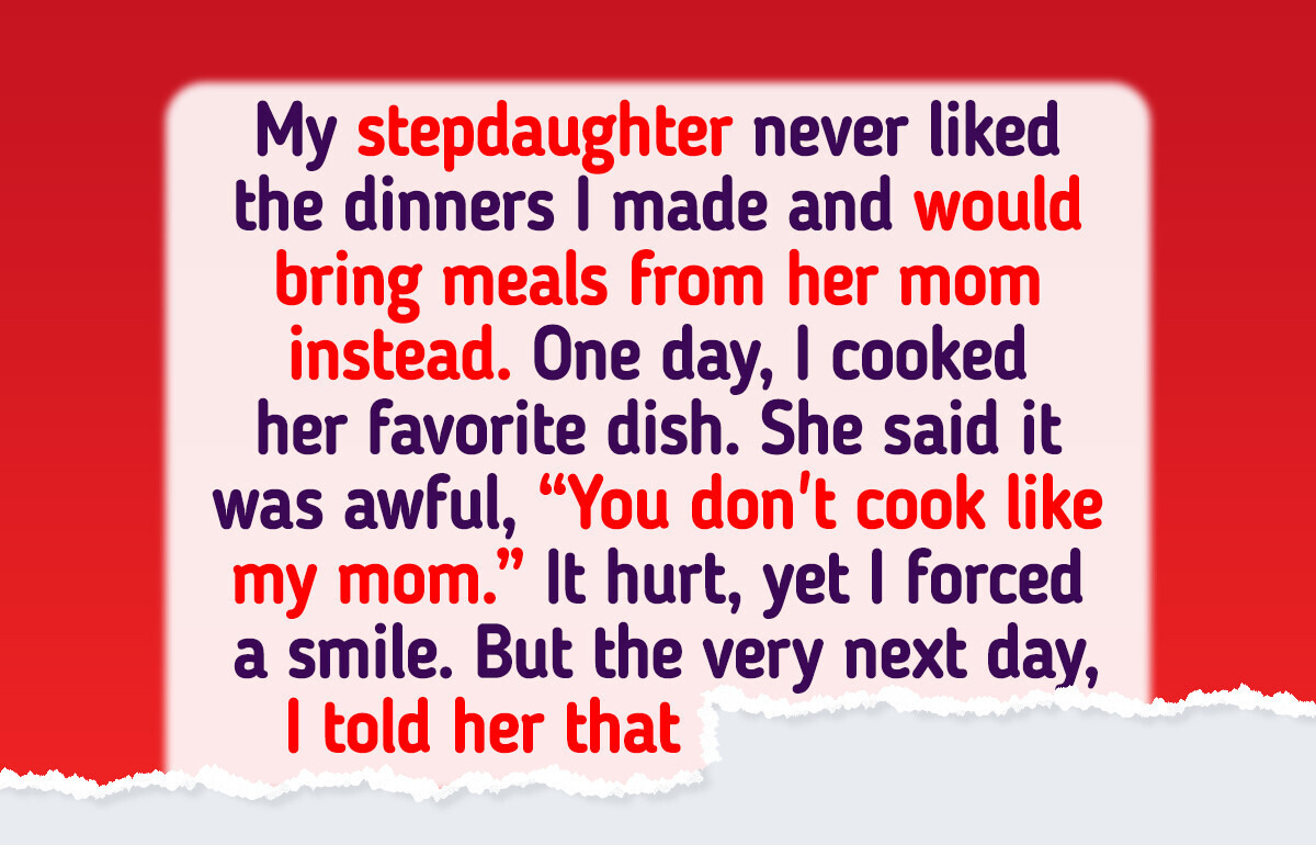 I Refuse to Watch My Stepdaughter Bring Her Mom’s Food to My Table