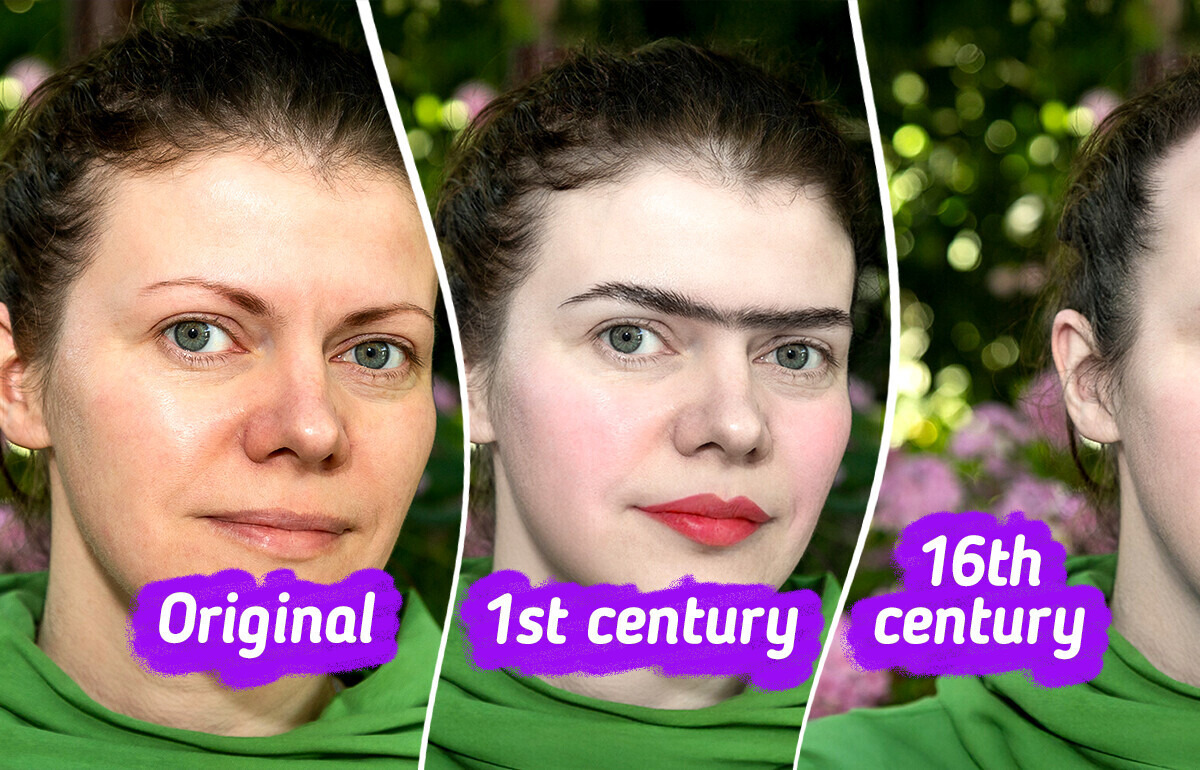 A Woman Tries On Different Beauty Standards of the Past, and the Results Are Unforgettable A Woman Tries On Different Beauty Standards of the Past, and the Results Are Unforgettable