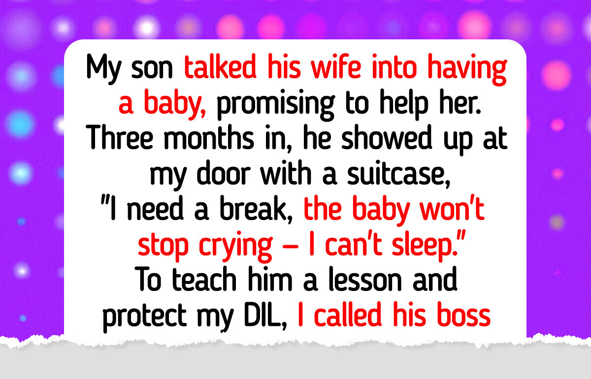 My Son Left His Wife, Because His Newborn Baby Was “Too Loud” My Son Left His Wife, Because His Newborn Baby Was “Too Loud”