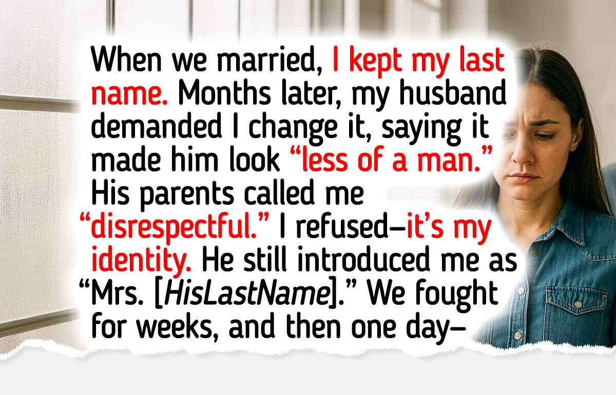 I Refused to Take My Husband’s Last Name—I’m Not His Belonging