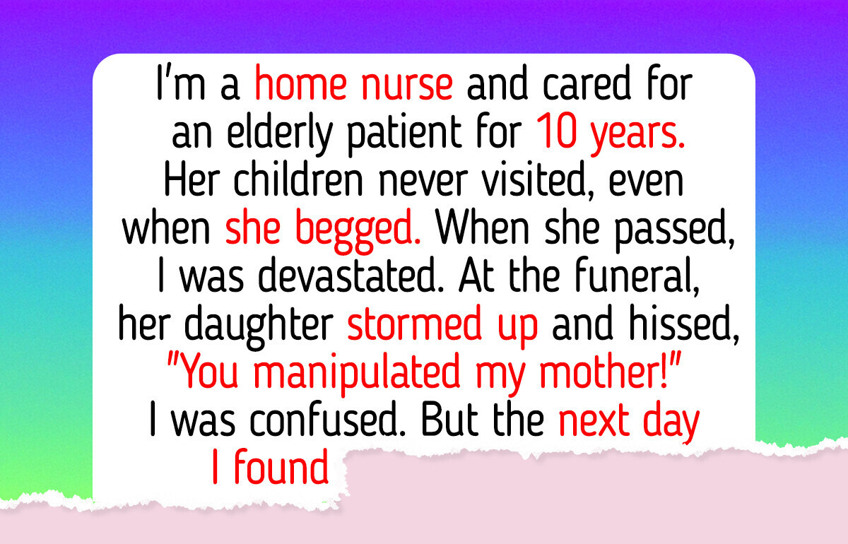 I Refuse to Give Back the Inheritance My Elderly Patient Left Me