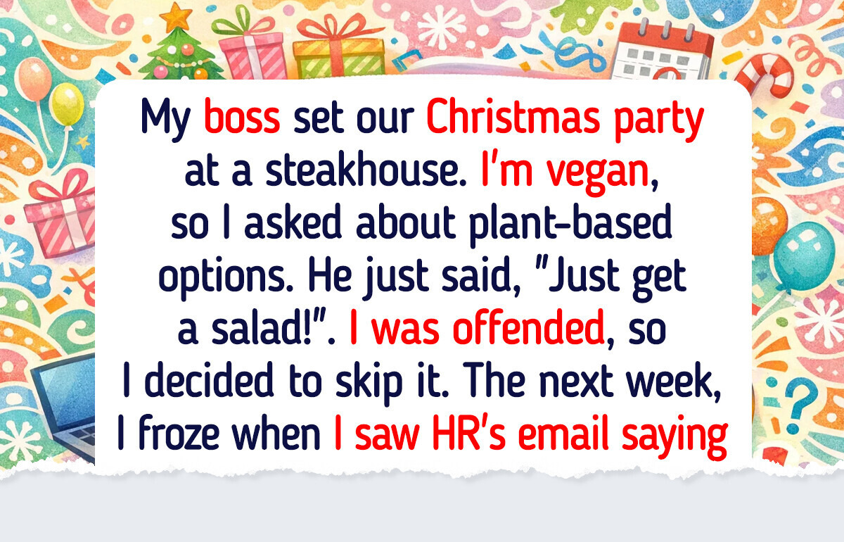 I Refused to Go to a Non-Vegan Christmas Party—Now HR Wants a Talk
