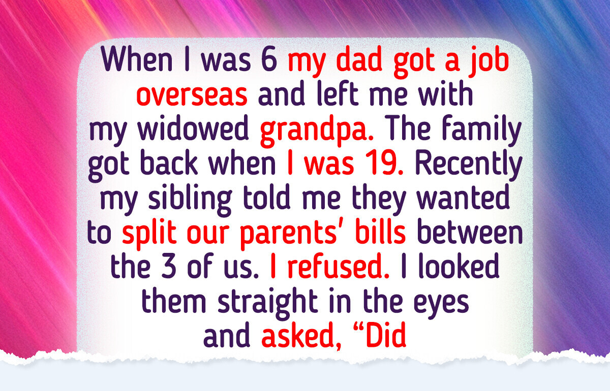 My Family Abandoned Me as a Child—Now They Want Me to Split Costs Equally