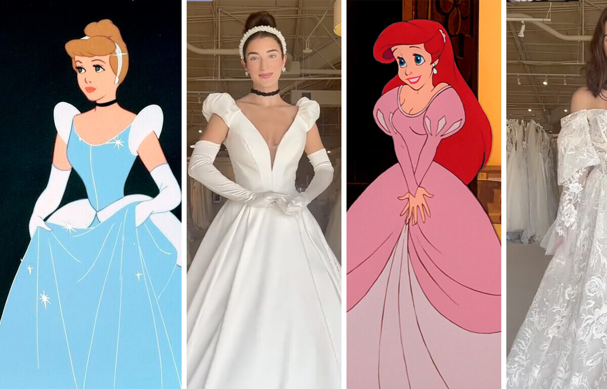 Bridal Consultant Finds Ideal Wedding Dress to Match Disney Princesses