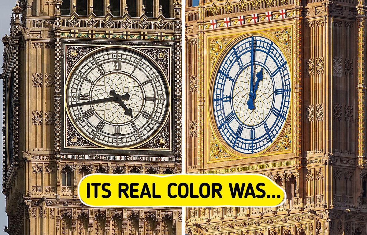 12 Famous Landmarks Then and Now, Like Big Ben’s Clock Faces That Were Never Black