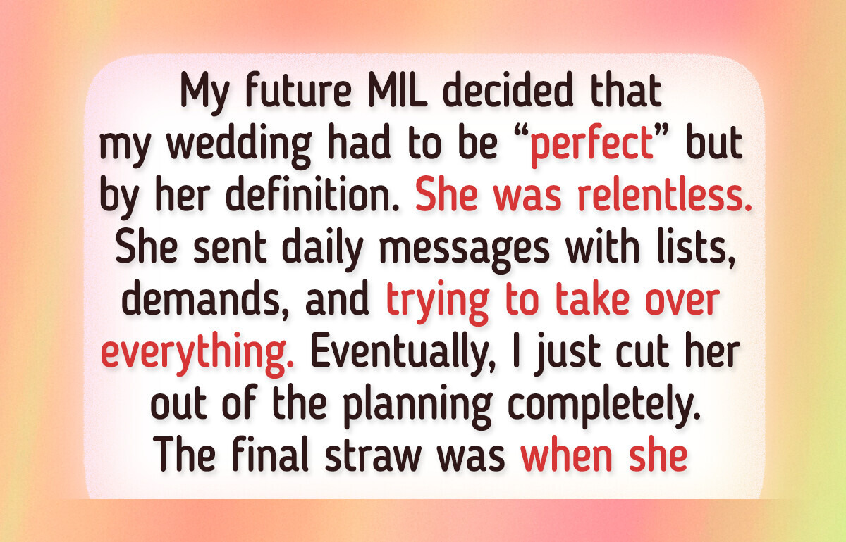 I Excluded My Future MIL From Our Wedding Plans