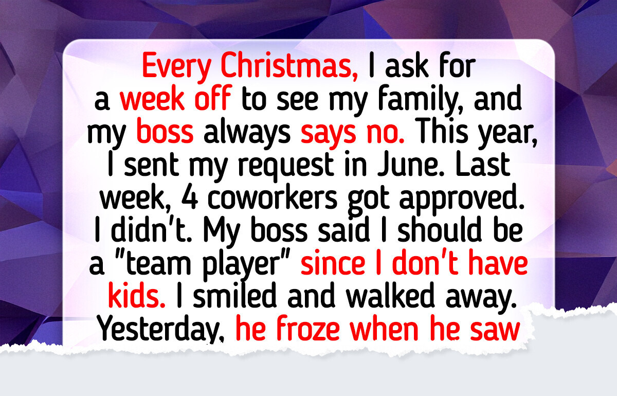 My Boss Tried to Ruin My Christmas Plans—I Got the Last Laugh