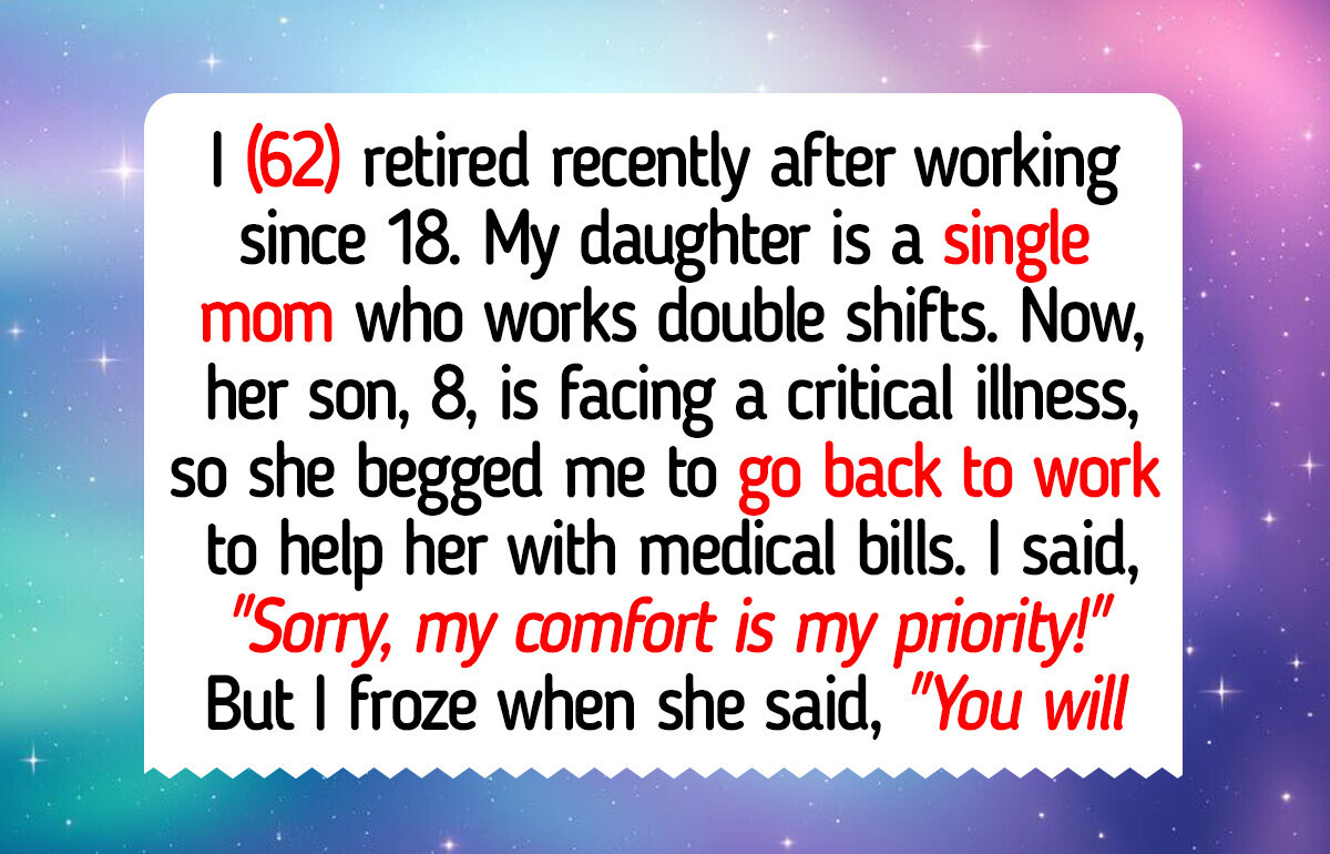 I Refuse to Go Back to Work at 62 Even If It’s to Save My Grandson’s Life I Refuse to Go Back to Work at 62 Even If It’s to Save My Grandson’s Life
