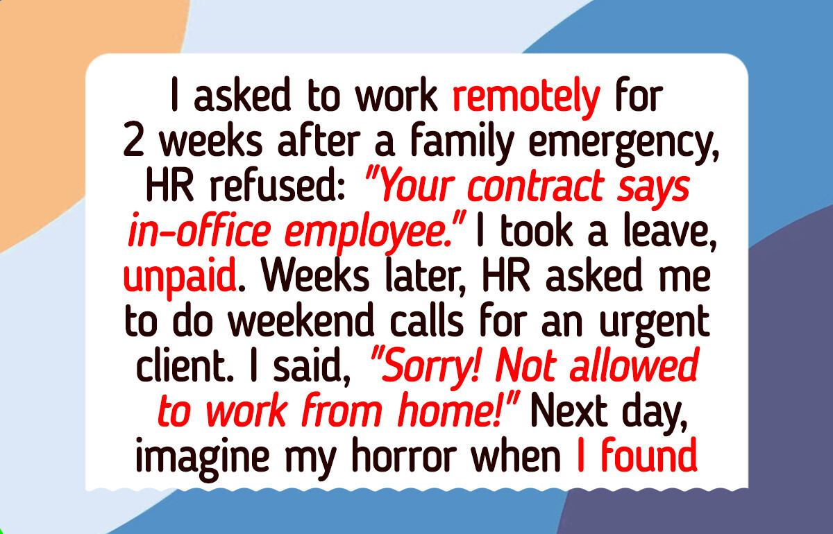 I Refused to Take Work Calls on Weekends, Now HR Got Involved