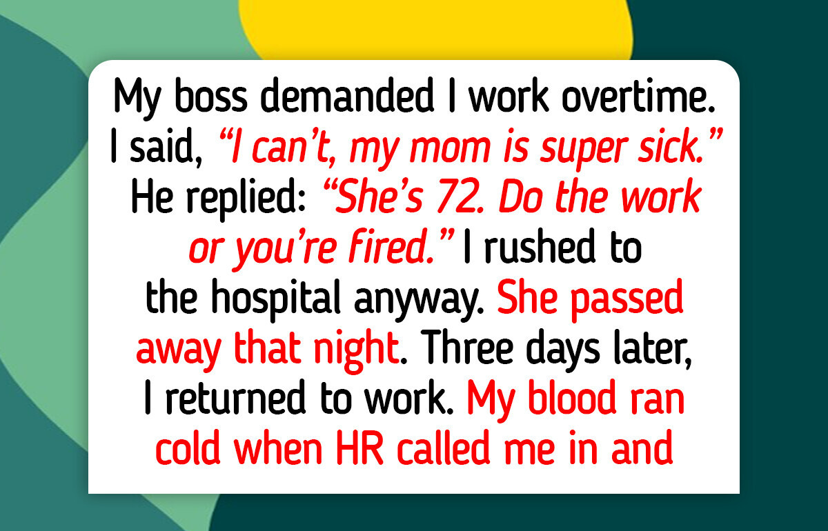 I Chose My Sick Mom Over Work, My Boss Destroyed My Career in One Meeting