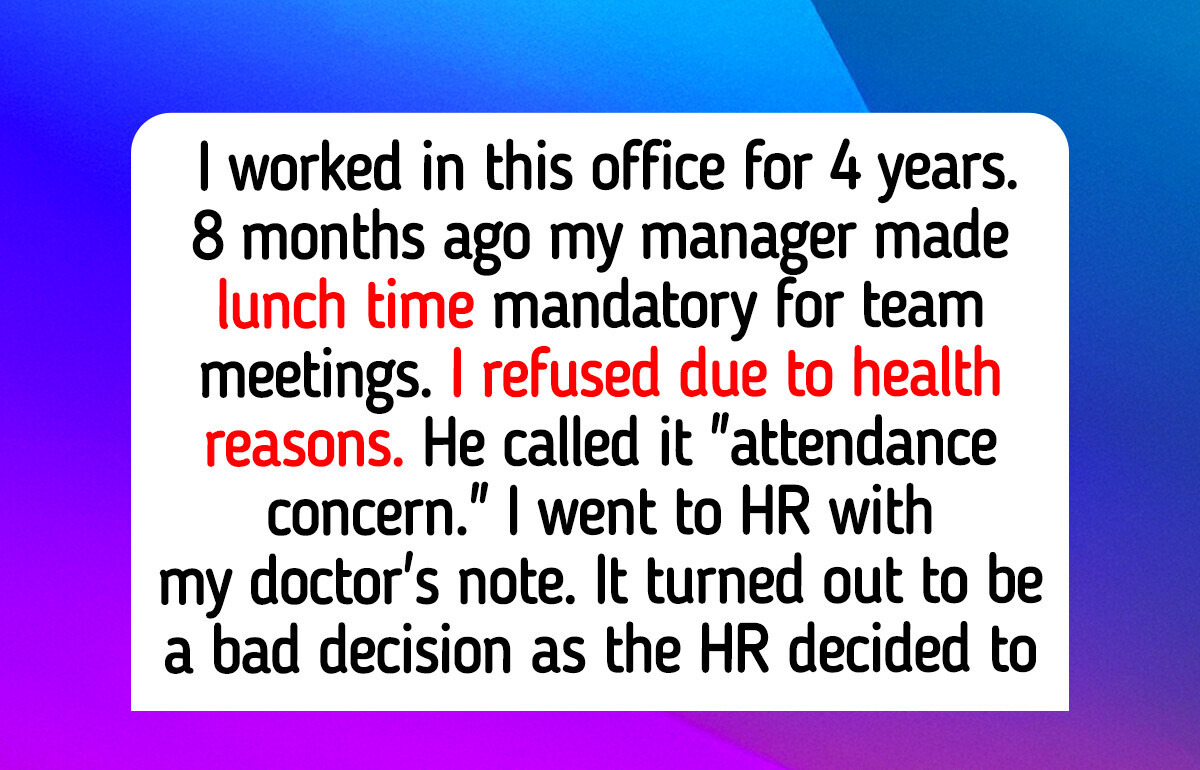 I Refuse to Sacrifice My Lunch Break for Unpaid Office Meetings — Now HR Is Building a Case Against Me