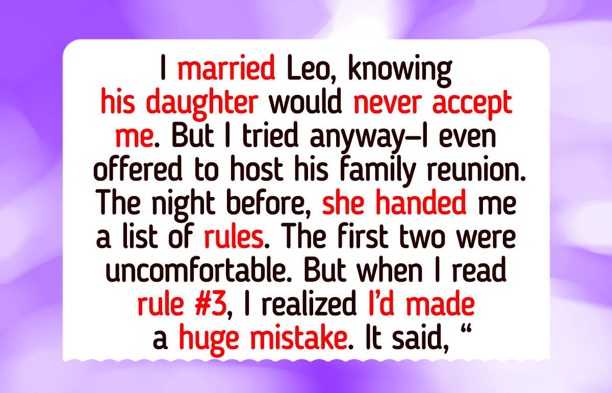 I Walked Out of the Family Reunion After My Stepdaughter Handed Me a List of “Rules” I Walked Out of the Family Reunion After My Stepdaughter Handed Me a List of “Rules”