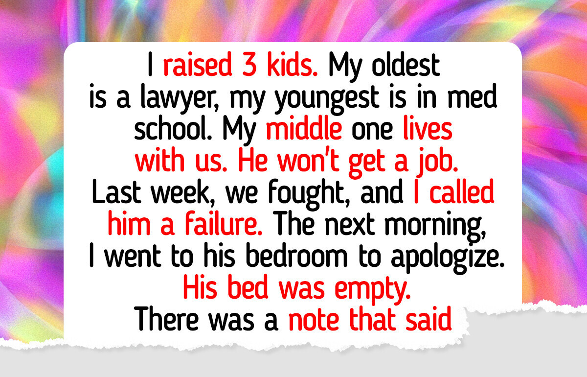 I Pushed My Son to Get a Real Job, but It Shattered Our Family I Pushed My Son to Get a Real Job, but It Shattered Our Family