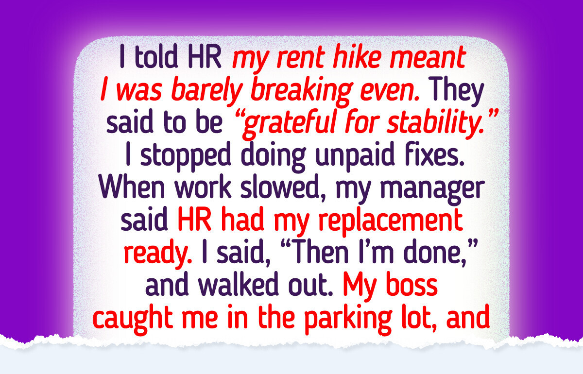 HR Told Me to Be Grateful for Pay That No Longer Covers Rent — Then Reality Hit Harder HR Told Me to Be Grateful for Pay That No Longer Covers Rent — Then Reality Hit Harder