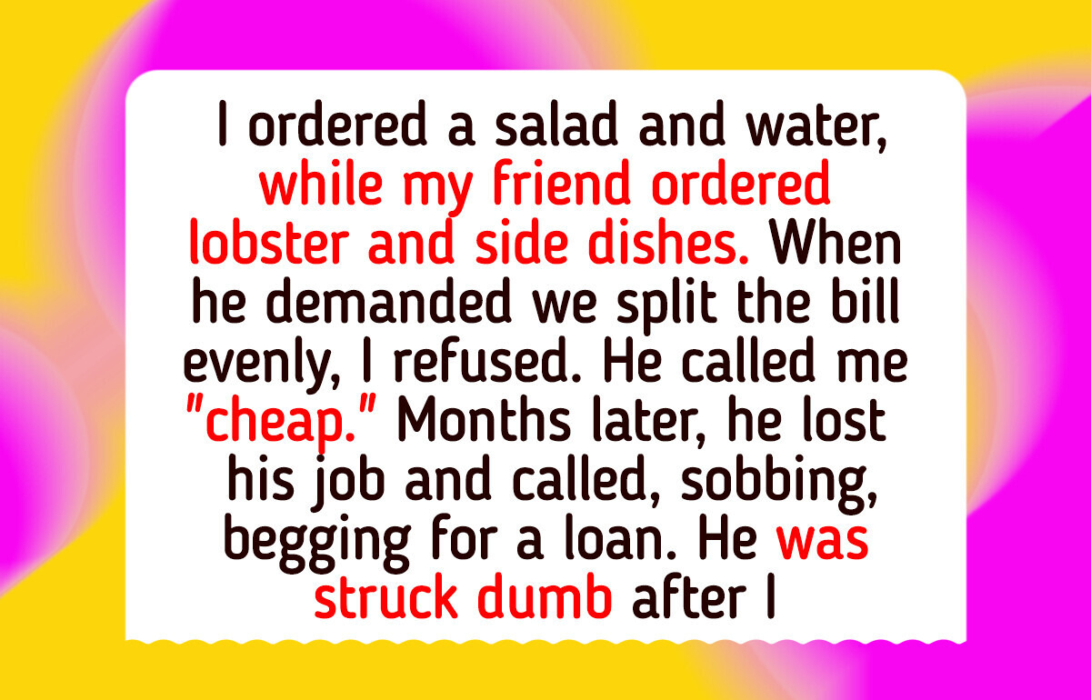 My Friend Shamed Me as “Cheap” Over the Bill—Then Faced the Consequences