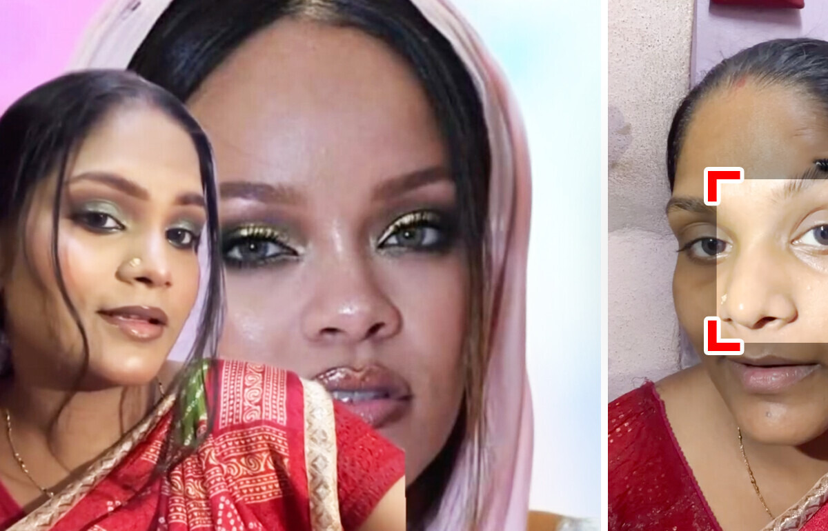 Indian Makeup Artist Goes Viral for Recreating Rihanna’s Ambani Wedding Look, People Are Amazed Indian Makeup Artist Goes Viral for Recreating Rihanna’s Ambani Wedding Look, People Are Amazed