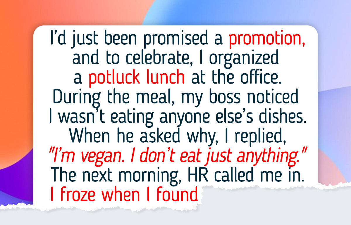 I Told My Boss I’m Vegan, Now HR Got Involved I Told My Boss I’m Vegan, Now HR Got Involved