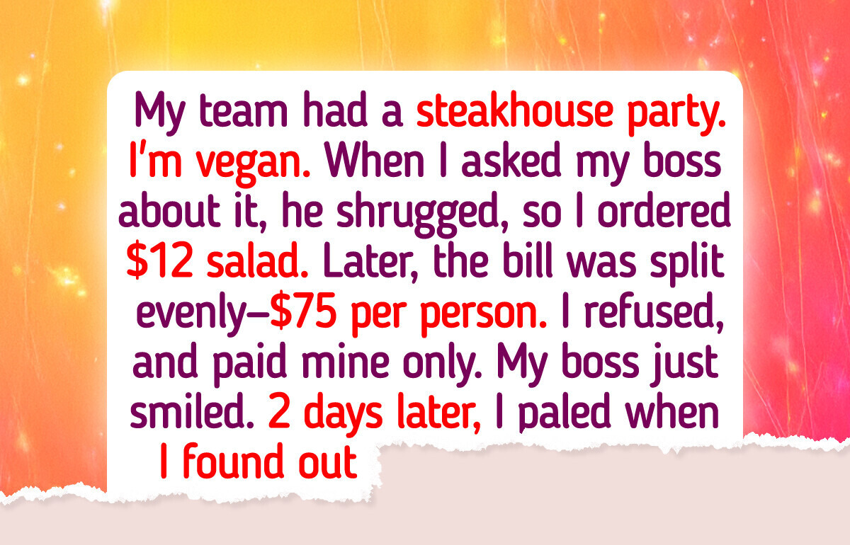 I Refuse to Pay for a Steakhouse Party as a Vegan—Then Got HR Involved