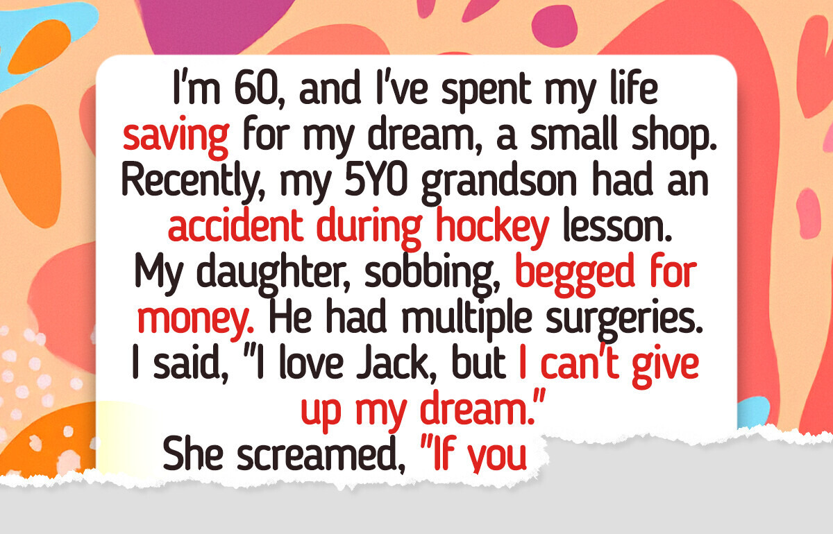 I Refuse to Give Up My Dream to Save My Grandson, He Has Her Parents