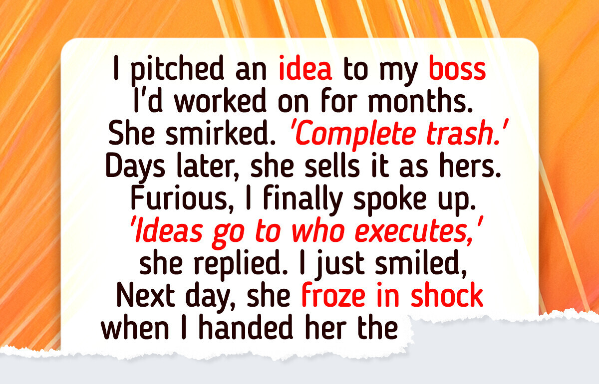 My Boss Stole My Idea for Our Biggest Client, So I Set a Clever Trap
