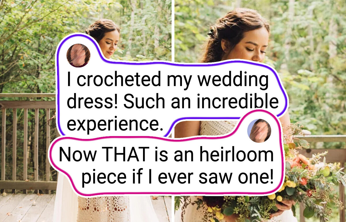 14 People Who Crocheted Their Own Wedding Dresses and Proved to the World That Handmade Is the New Luxury 14 People Who Crocheted Their Own Wedding Dresses and Proved to the World That Handmade Is the New Luxury