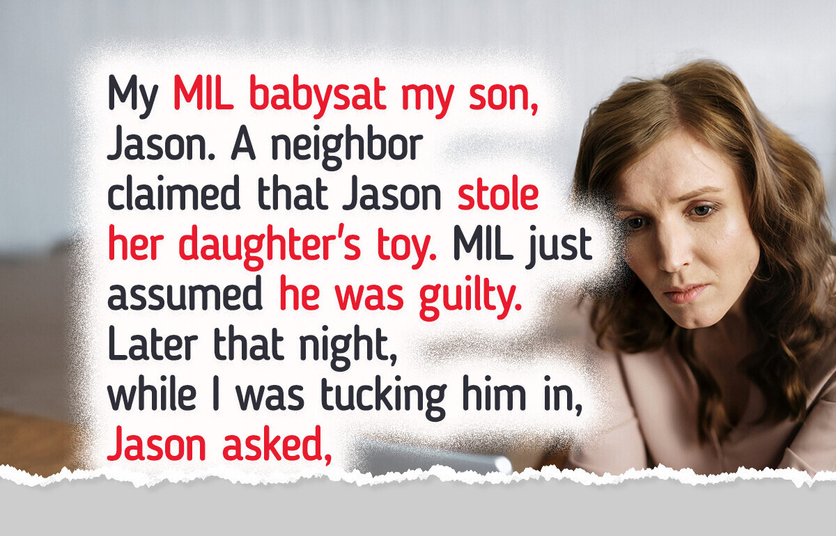 My MIL Accused My Son of Stealing, and His Reaction Shattered Me