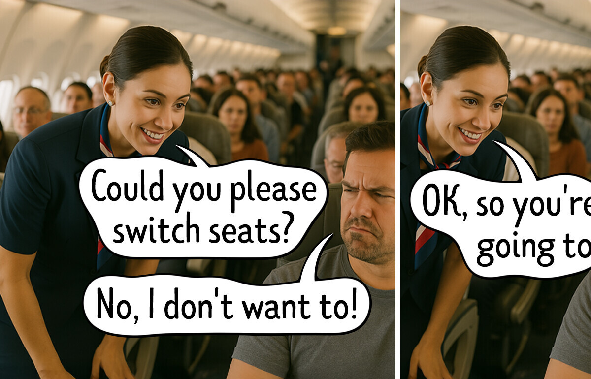 Flight Attendant Shares Her Secret Revenge on Rude Passengers Who Won’t Swap Seats Flight Attendant Shares Her Secret Revenge on Rude Passengers Who Won’t Swap Seats