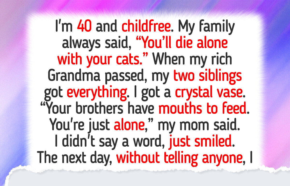 I Refuse to Give Up My Inheritance Just Because I Don’t Have Kids I Refuse to Give Up My Inheritance Just Because I Don’t Have Kids