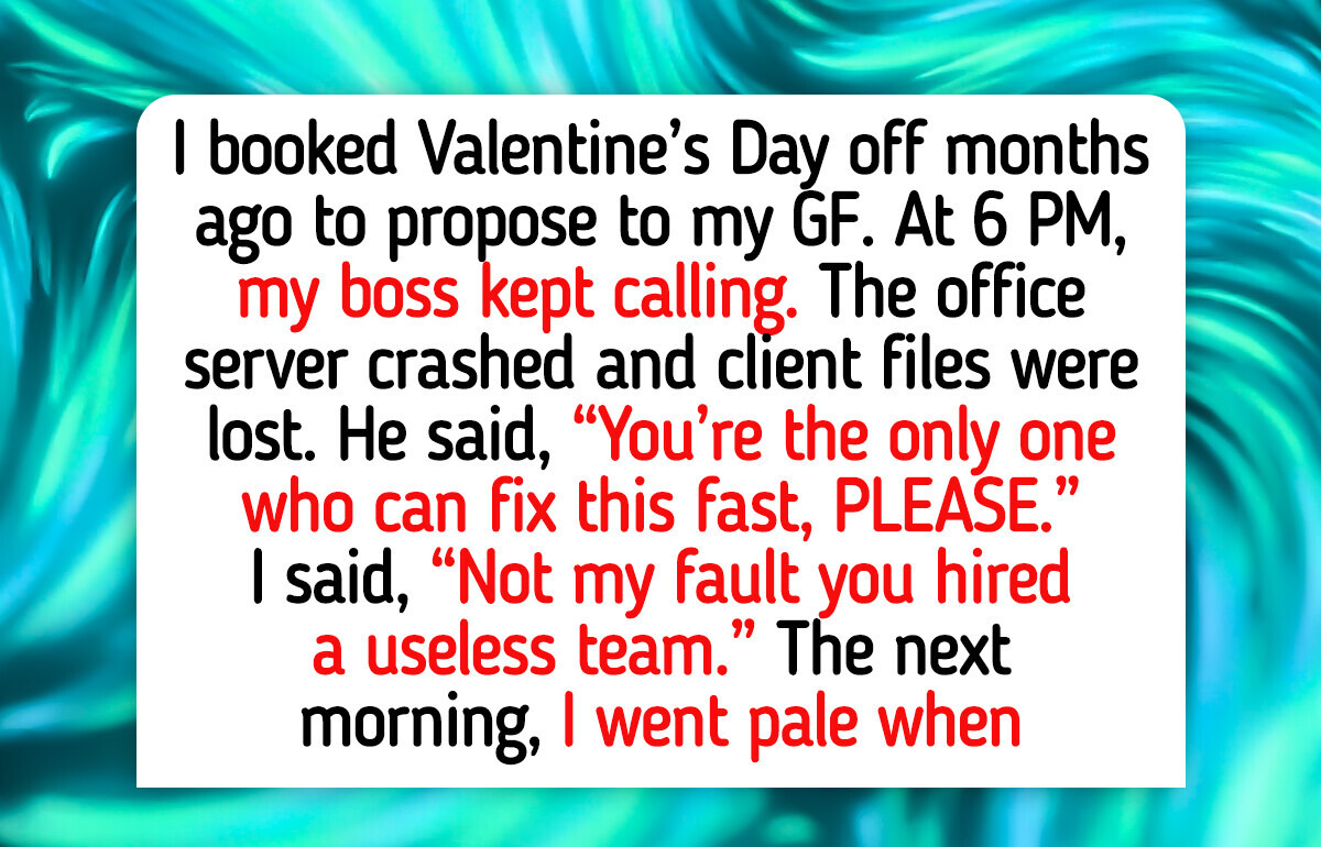 I Refused to Cancel My Valentine’s Dinner for Work Emergency