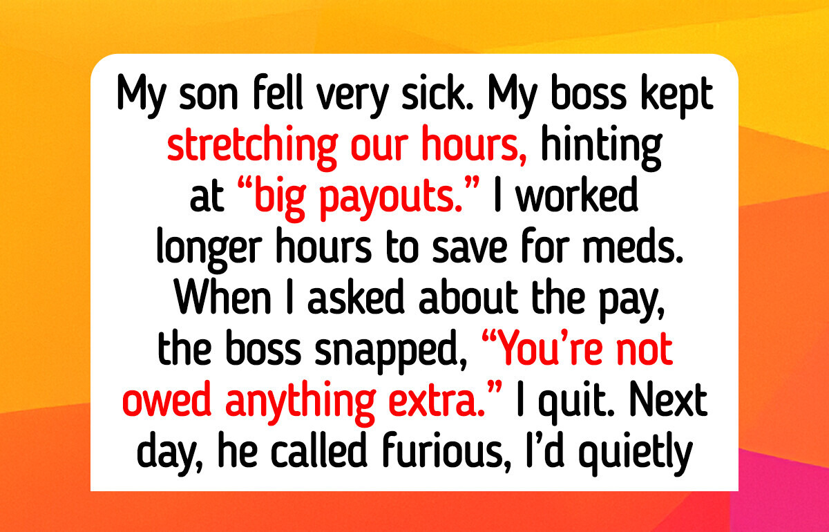 I Worked Through My Son’s Illness—My Boss Refused to Pay Me