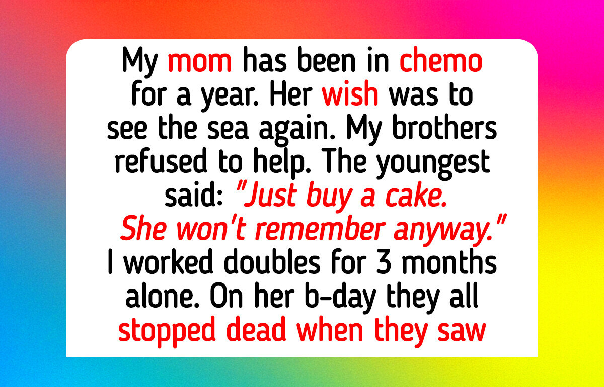 My Brothers Refused to Pay Their Share for Mom’s Birthday Gift—They Weren’t Ready for My Revenge