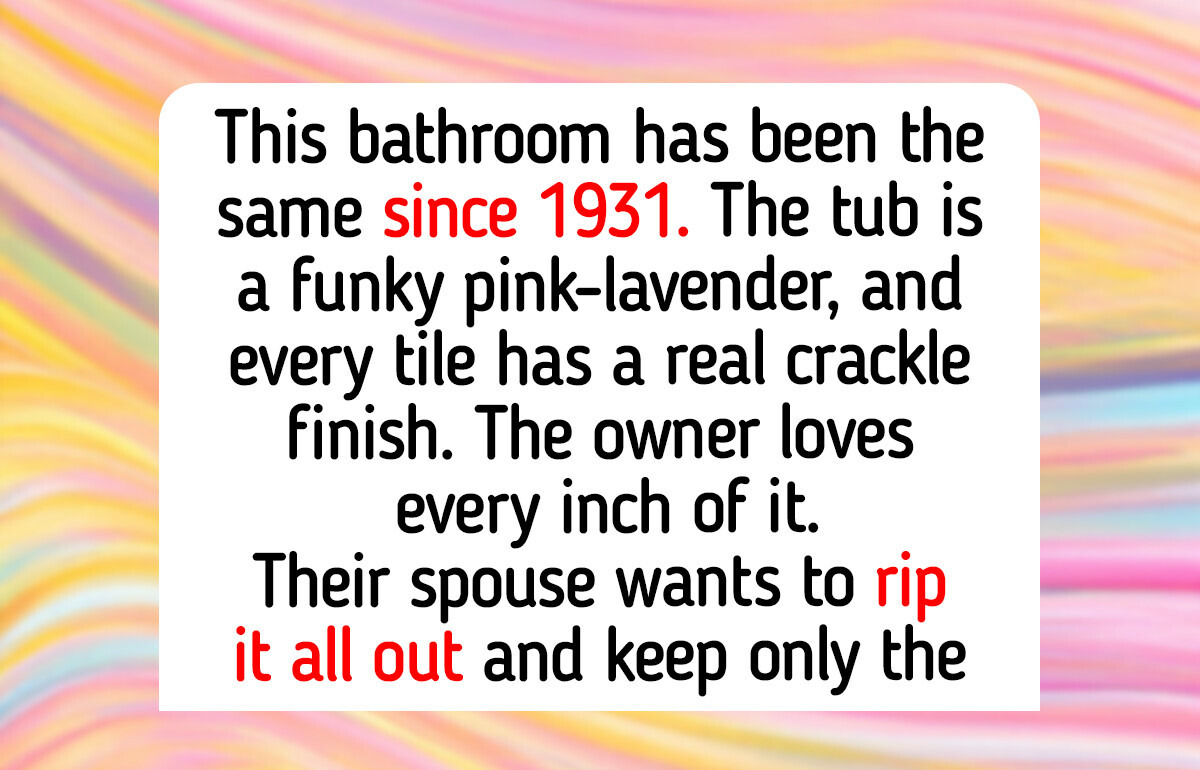 11 Retro Bathrooms Owners Kept, From a 1923 ‘Pigs Will Fly’ Promise to a 1931 Pink Tub