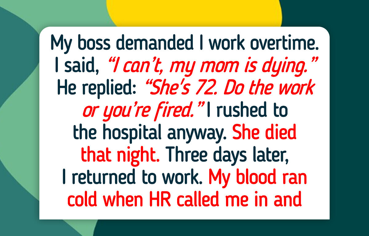 I Chose My Dying Mom Over Work, My Boss Destroyed My Career in One Meeting