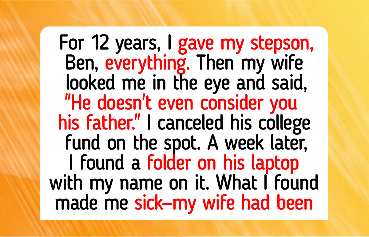 I Refuse to Pay for My Stepson’s College After My Wife Lied to Me