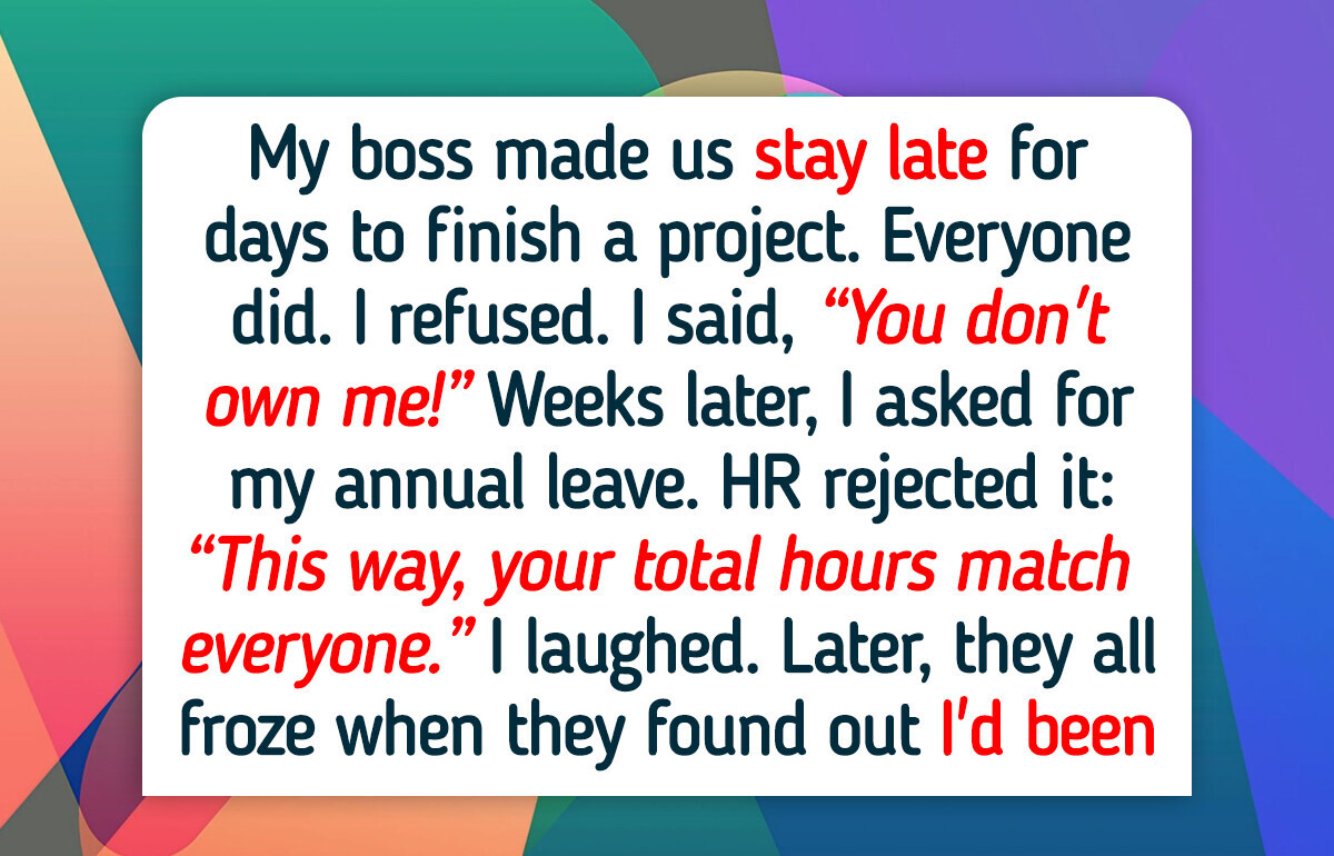 I Was Denied My Vacation Leave Because I Refused to Work Overtime