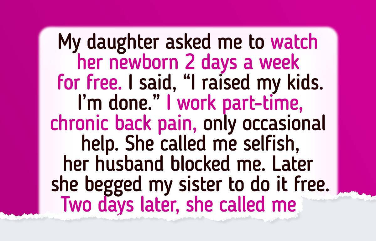 I Said No to Babysitting My Grandkid—I’m Not Sacrificing My Life Again