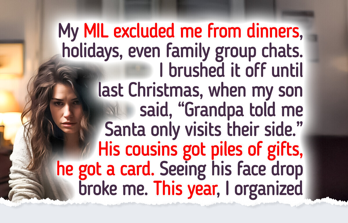 My MIL Excluded Me and My Child From “Her Family” — So I Made a Move She Didn’t Expect My MIL Excluded Me and My Child From “Her Family” — So I Made a Move She Didn’t Expect