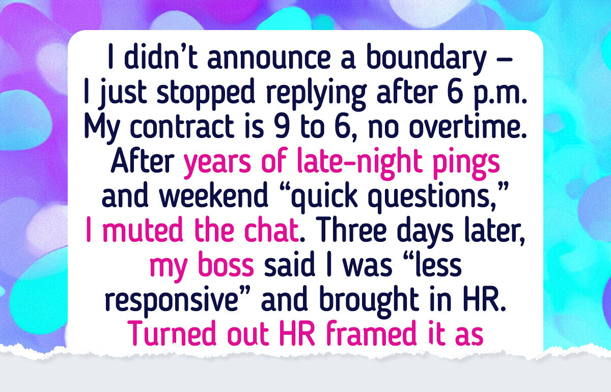 I Stopped Answering Work Messages After 6 PM — HR Stepped In
