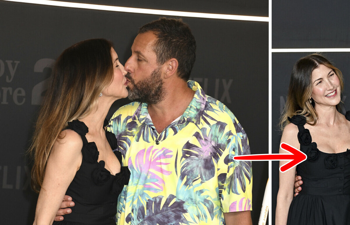 "You’re Embarrassing Your Wife!"—Adam Sandler Attends Premiere With Jackie, and People Notice the Same Thing