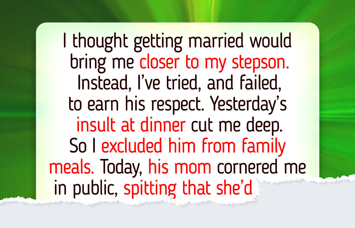 I Excluded My Stepson From Family Dinners, Then His Mom Showed Up at My Job